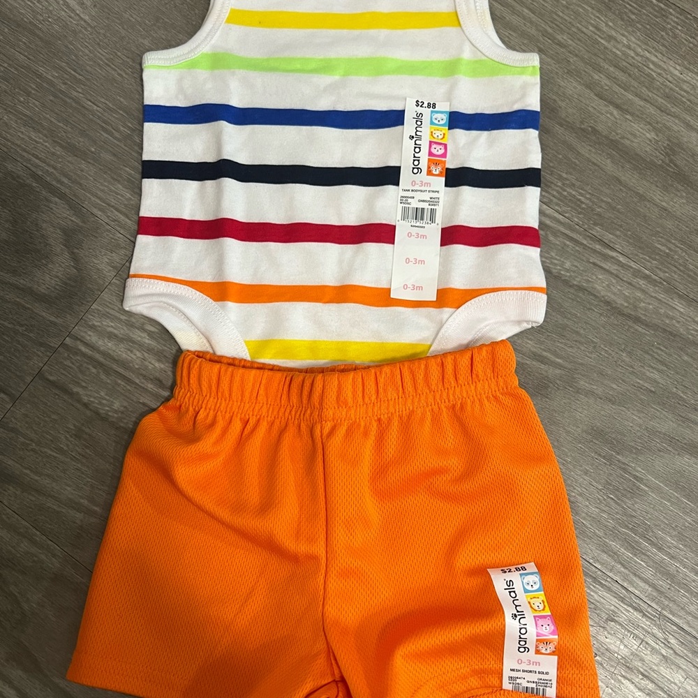Summer Baby Infant Outfit Lot Sets of Shorts and Tank Tops New With Tags NWT